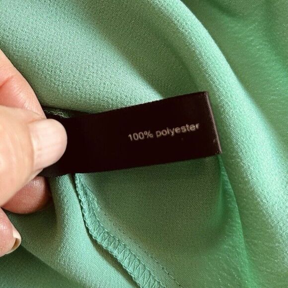 The Limited Shirt Dress Women XS Green Sleeveless Collar Preppy Classic Modest - Picture 4 of 12